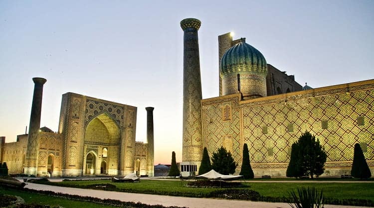 Astonishing night view of Uzbekistan