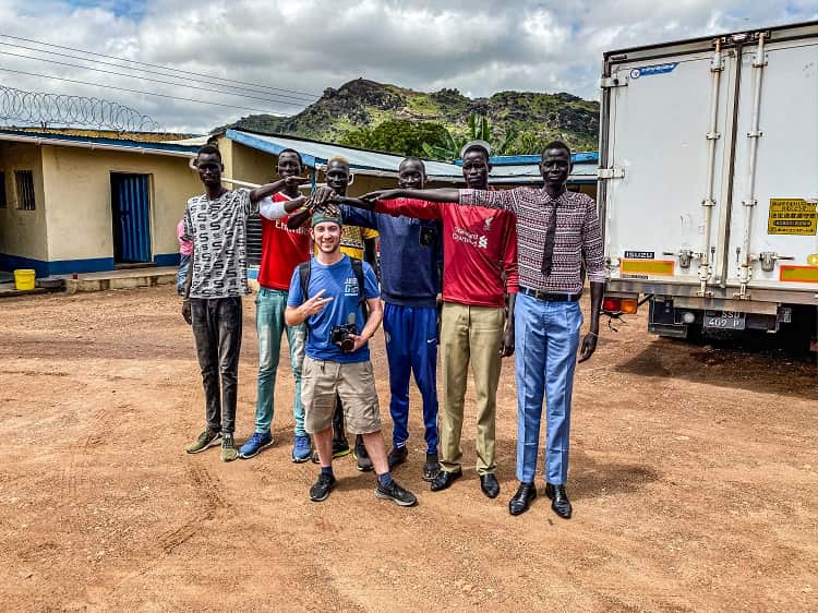 Drew Binsky with the amazing people of South Sudan