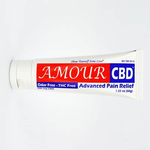 AmourCBD Advanced Pain Relief cream. Photo by AmourCBD