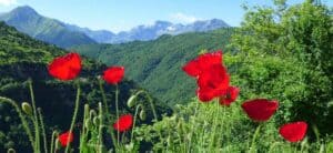 Hiking in mountain town of Syrrako in Greece