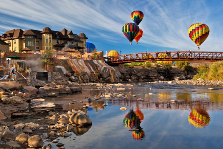 Colorfest Weekend is a fall event that includes hot air balloons. Photo: Visit Pagosa Springs