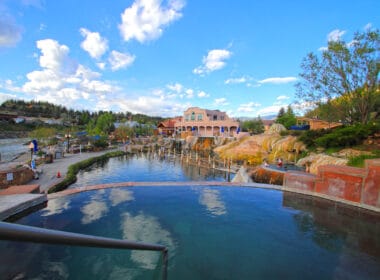 One of the most popular ways to play outdoors in Pagosa Springs is in their hot Spings. Photo: Visit Pagosa Sp