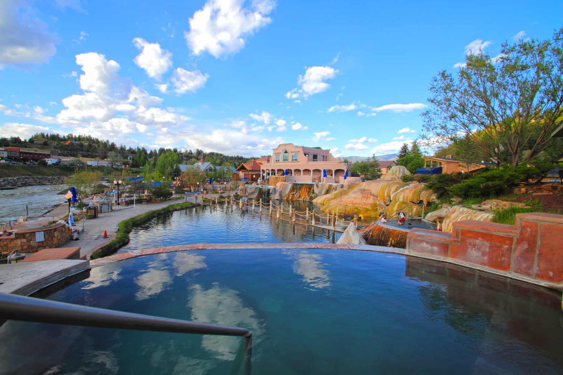 One of the most popular ways to play outdoors in Pagosa Springs is in their hot Spings. Photo: Visit Pagosa Sp