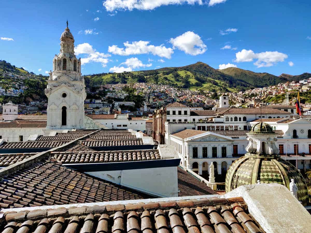 City of Quito in Ecuador