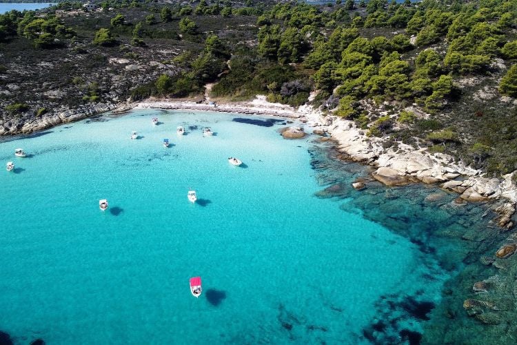 Turquiose water of Halkidiki