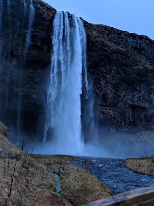 Waterfall in Iceland. Photo by Logan Harvey