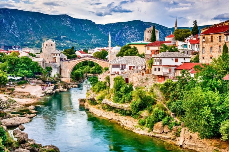 Mostar, Bosnia and Herzegovina. Photo by emicristea from Getty Images via Canva