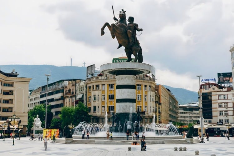 The Alexander the Great Statue Dominating Skopje's City Square