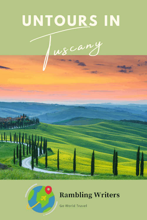 A UNTOUR through Italy's Tuscan countryside is a whirlwind adventure filled with vino and vistas, endlessly explorable hill towns, narrow streets traversing centuries of history, vineyards galore, palate-enhancing feasts and welcoming companions. #TuscanyUNTOUR #TuscanyItaly