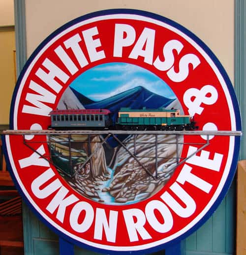 White Pass and Yukon Route Sign.