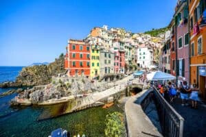 The coast of Cinque Terre in Italy