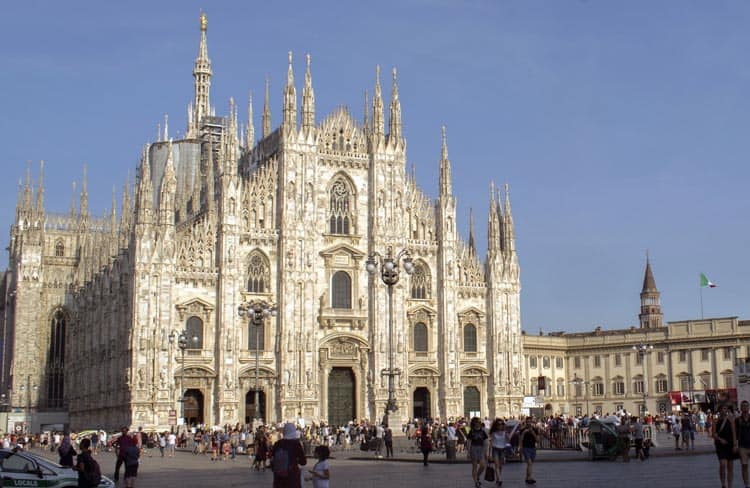 Historic cathedral in Milan