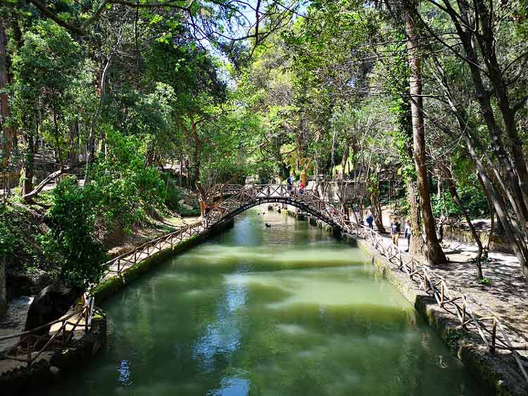 Relax by the shaded rivers on Rhodes, Greece