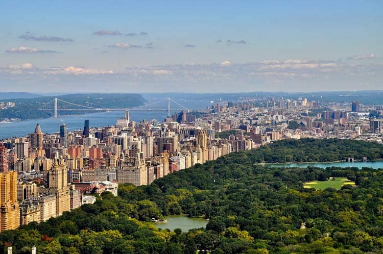 Overlooking Central Park and Manhattan