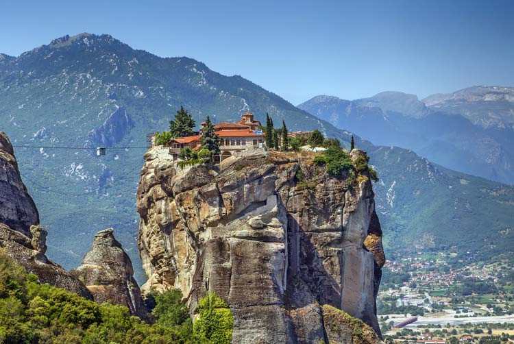 Secluded mountain-top monastery