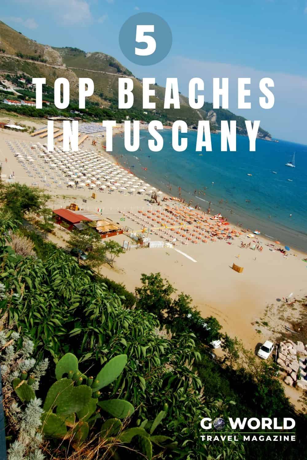 Discover these top 5 beaches in Tuscany and add a trip to the gorgeous Riviera coastline to your Italian vacation! #Tuscany #Beachvacation #Italy #ItalianRiviera