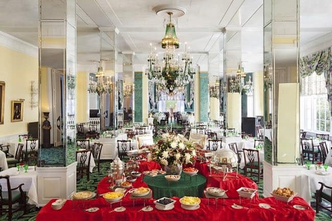 Main Dining Room at The Greenbrier. Photo courtesy of The Greenbrier