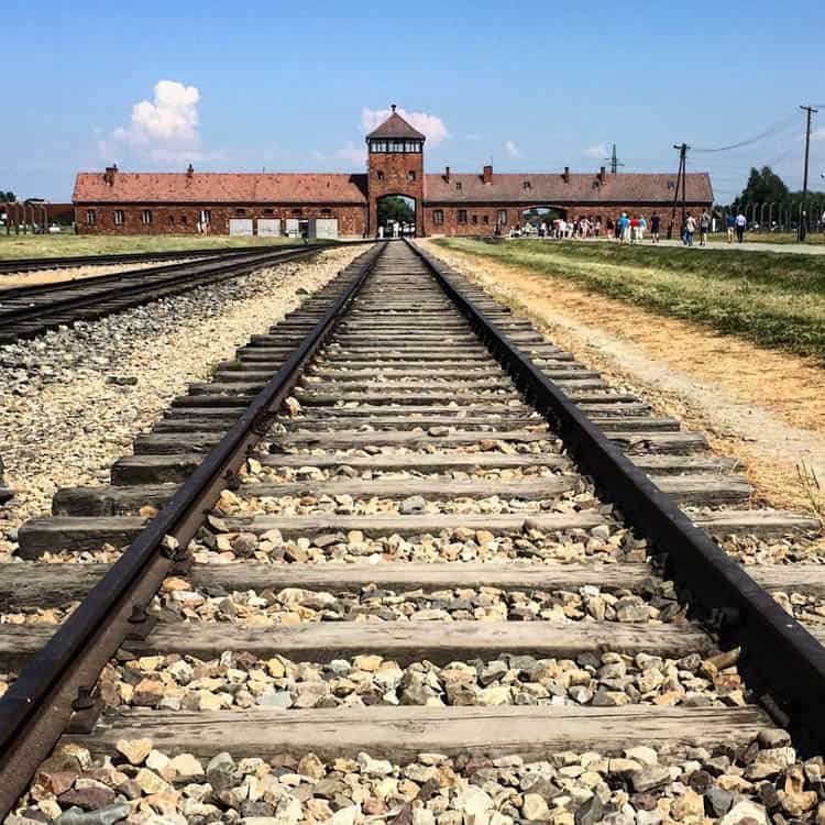 The rail station at Birkenau. Krakow