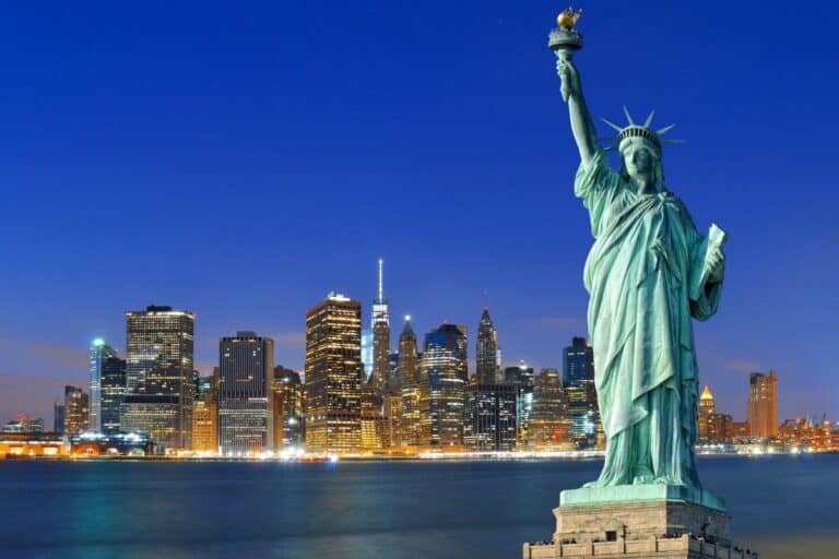 Visiting the Statue of Liberty