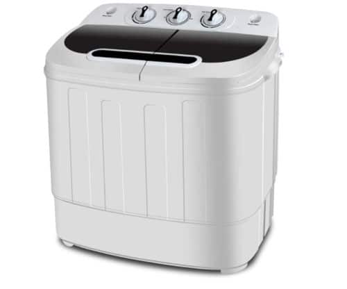 SUPER DEAL Portable Compact Mini Twin Tub Washing Machine