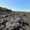 Cooled lava flows at Hawaii Volcanoes National Park