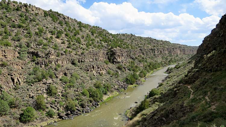 The Rio Grande River in Taos, New Mexico