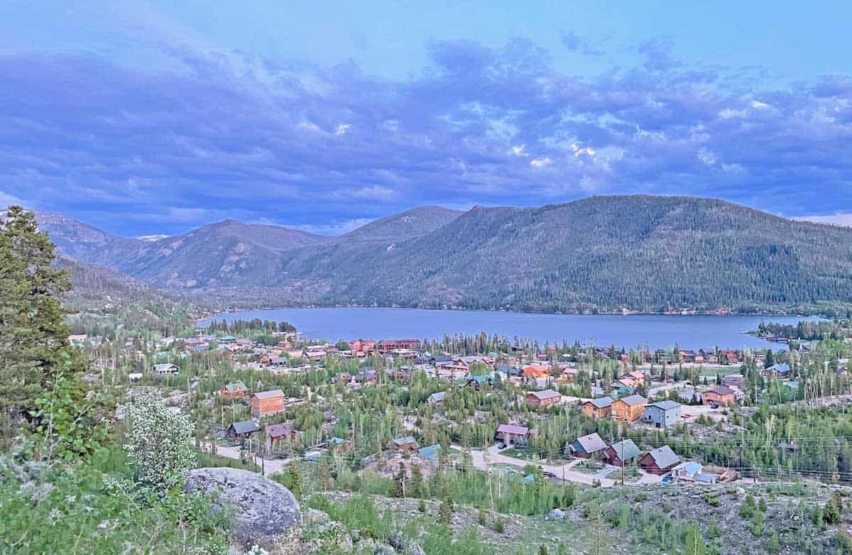 Grand Lake Colorado in the summer