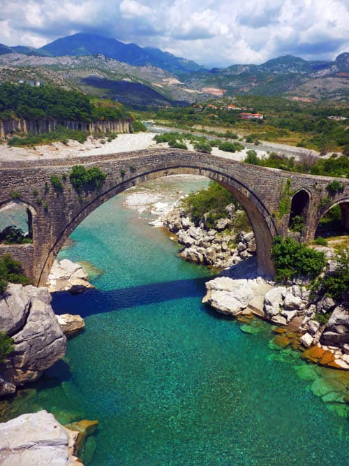 Shkoder-Mesi Footbridge in Albania