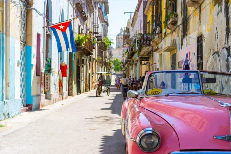 Colorful streets of Havana, Cuba