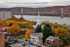 Poughkeepsie in Autumn. Image by DenisTangneyJr from Getty Images Signature via Canva