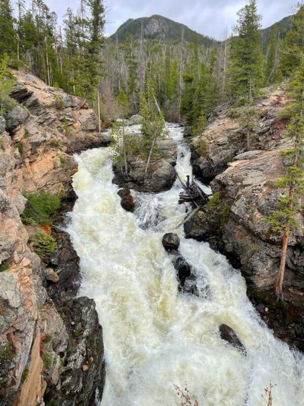 Hiking to Adam Falls near Grand Lake, Colorado 