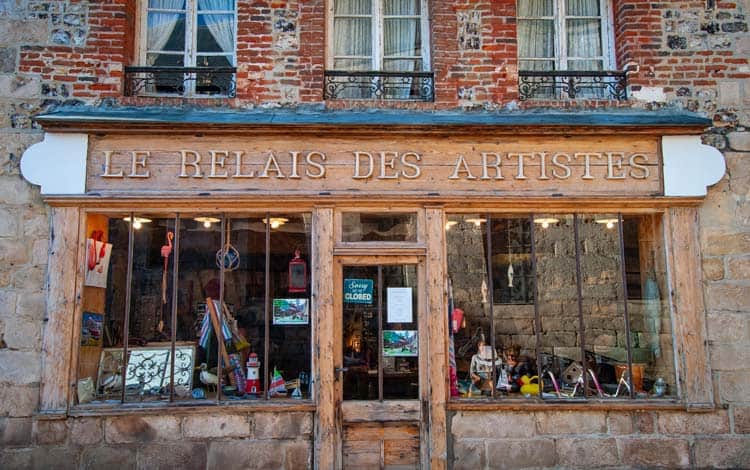 Local shops in small French villages