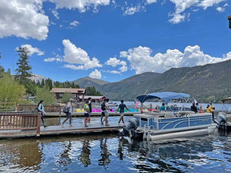 Take a boat tour at Headwaters Marina in Grand Lake, Colorado. Photo by Janna Graber