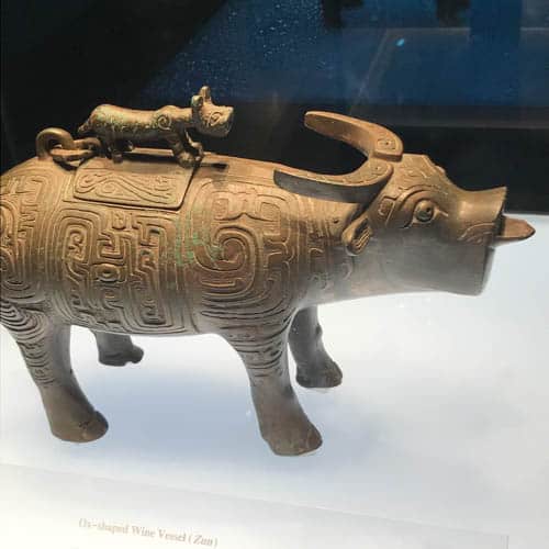 Bronze artifact at Baoji Bronzeware Museum