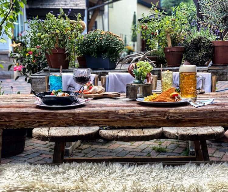 Dining Table in Vail Village by Jack Affleck