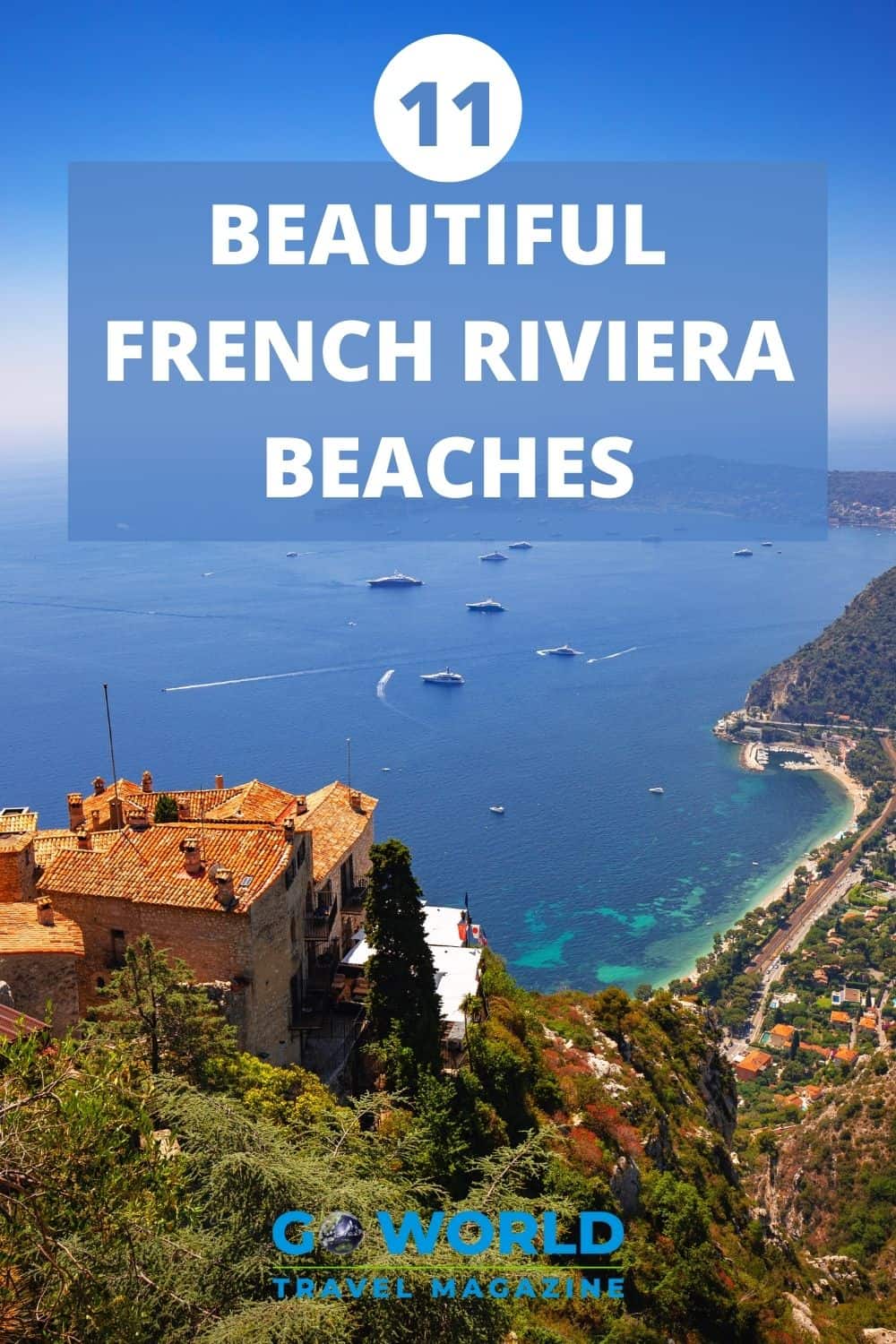 French Riviera Beaches are beautiful and diverse. These gorgeous beaches on the Cote d'Azur will have you dreaming of a French coast vacation. #Frenchriviera #SouthernFrance #Frenchcoast #Frenchrivierabeaches