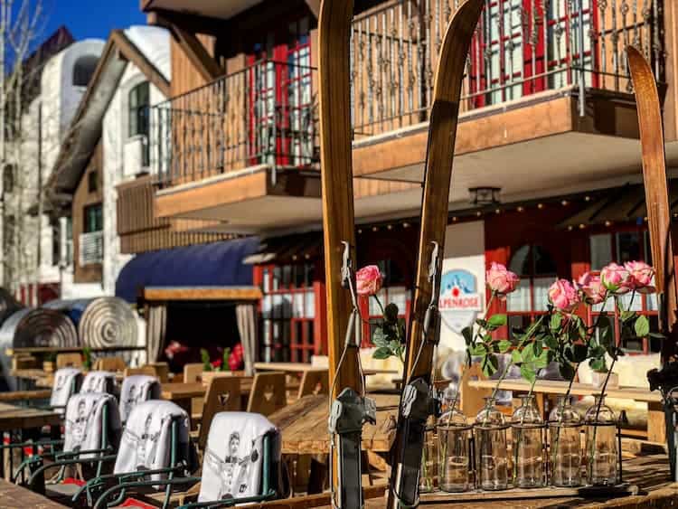 Storefront with Roses in Vail Village by Jack Affleck