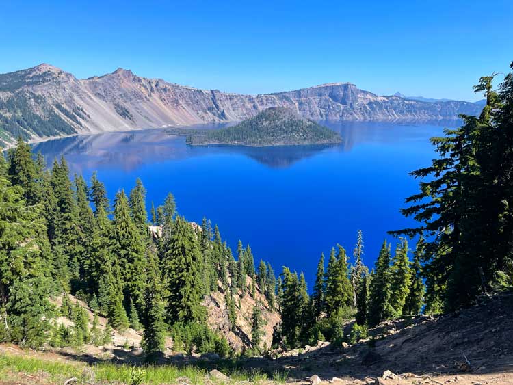 Rim Road Drive at Crater Lake National Park in Southern Oregon