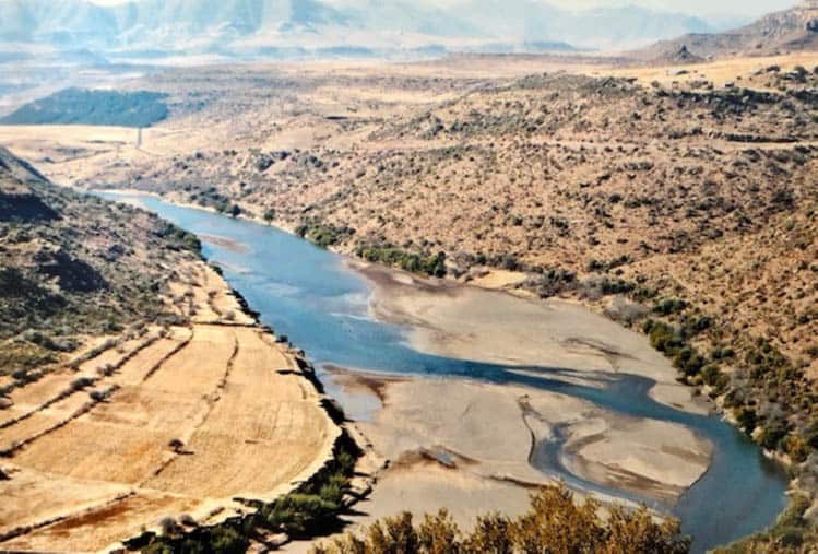 African Adventure African road trip Looking over the Korokoro River a few hours’ drive out of Maseru