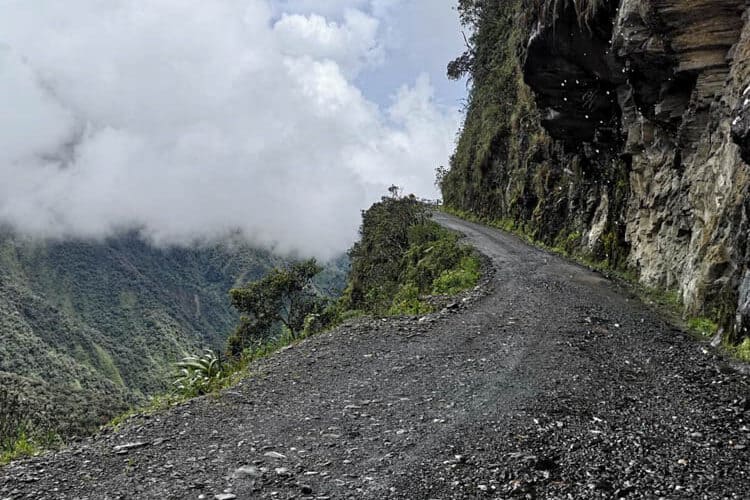 The Death Road in Bolivia