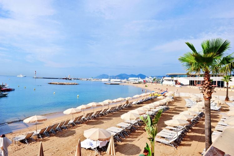 French Riviera Cannes Beach