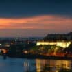 Petrovaradin Fortress at night