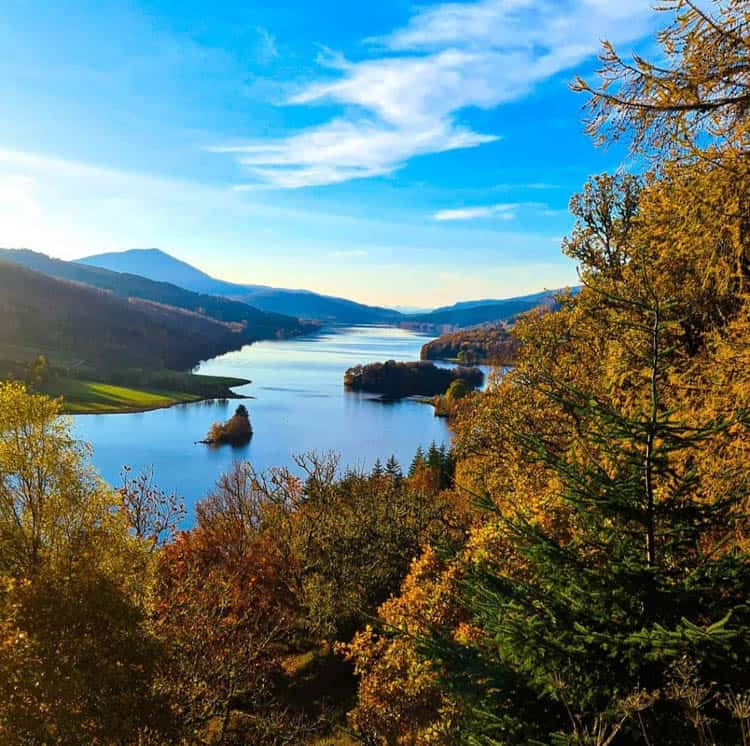 Scotland in Autumn. Queen's View