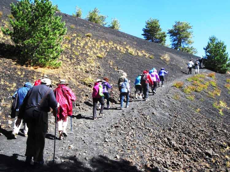 Hiking up Sicily’s Mt. Etna is yet another memorable OAT Experience. Photo by Victor Block