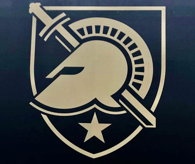 The West Point Logo - a sword and face shield