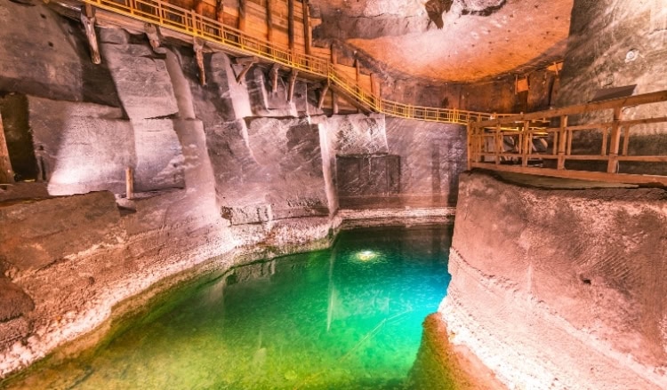 Wieliczka Salt Mine in Warsaw, Poland.