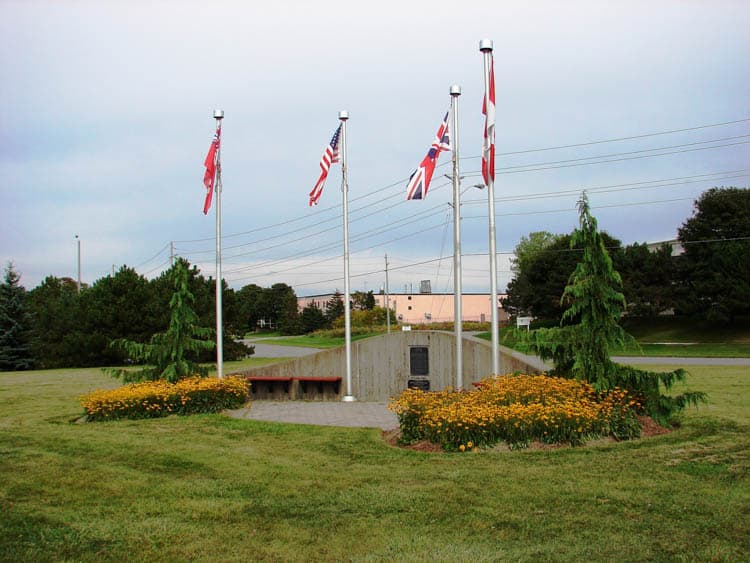 Flags at Intrepid Park Ontario 