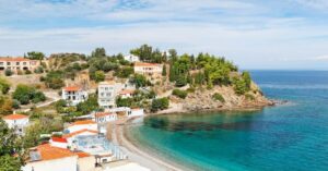 Beach in Chios Greece