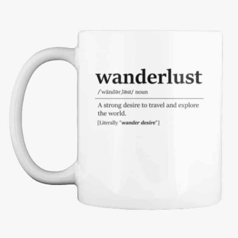 Wanderlust mug