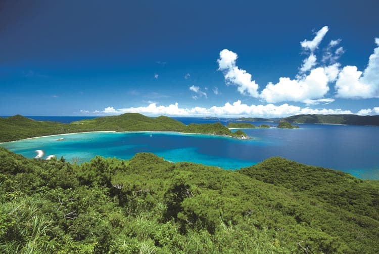Gaze onto Kerama Blue.